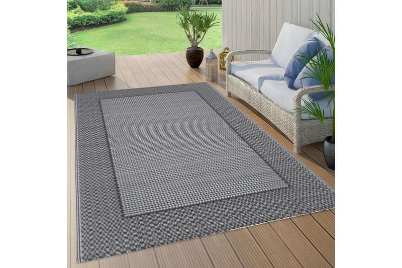 Utomhusmatta grå 160x230 cm PP - Textil & mattor - Mattor - Utomhusmattor