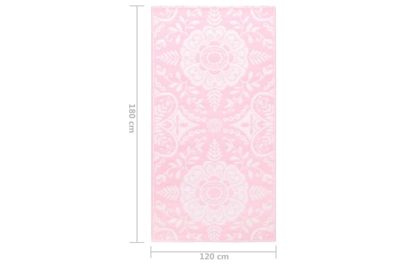 Utomhusmatta rosa 120x180 cm PP - Rosa - Textil & mattor - Mattor - Utomhusmattor