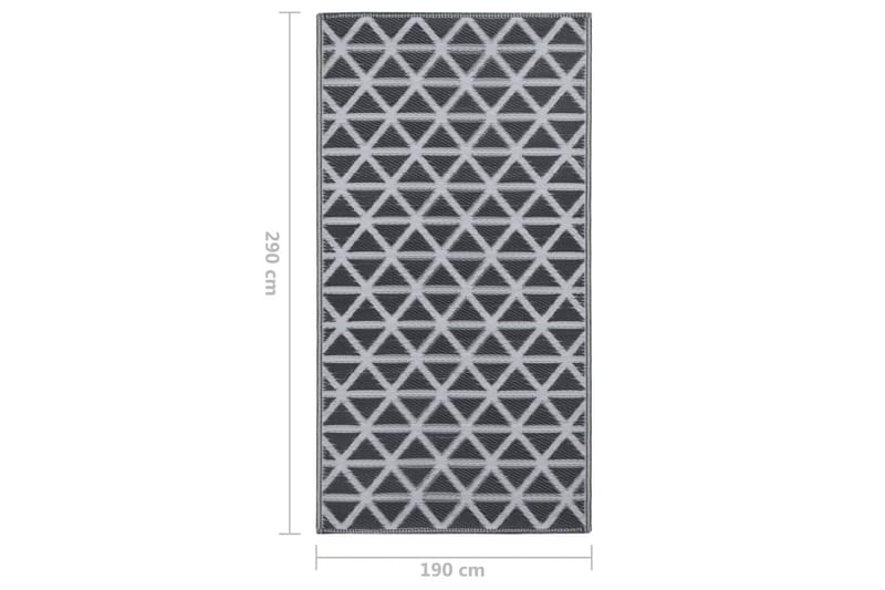 Utomhusmatta svart 190x290 cm PP - Svart - Textil & mattor - Mattor - Utomhusmattor