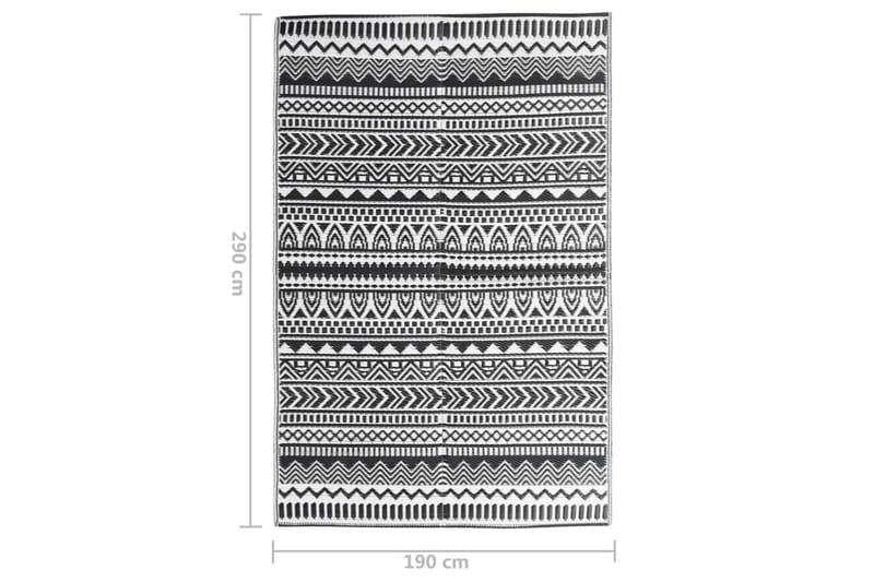 Utomhusmatta svart 190x290 cm PP - Svart - Textil & mattor - Mattor - Utomhusmattor