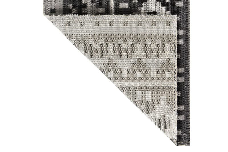 Utomhusmatta plattvävd 115x170 cm mörkgrå - Grå - Textil & mattor - Mattor - Utomhusmattor