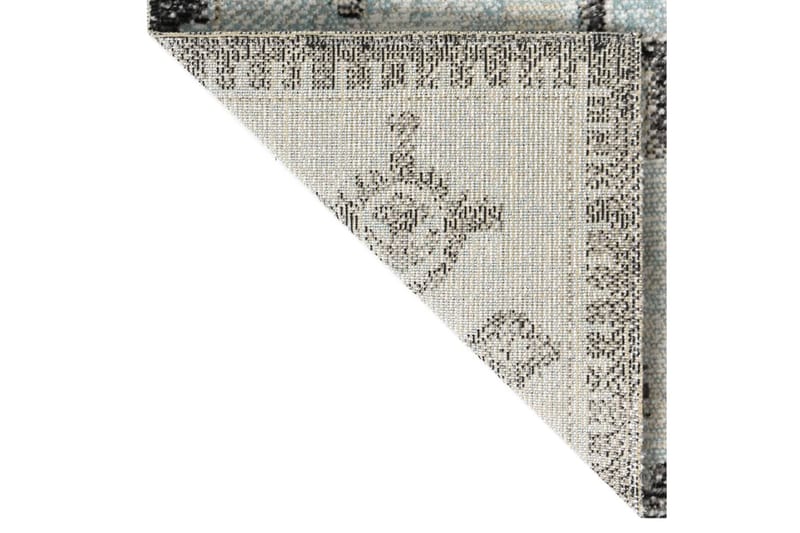 Utomhusmatta plattvävd 115x170 cm grön och grå - Grön - Textil & mattor - Mattor - Utomhusmattor