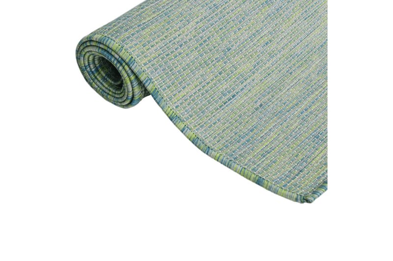 Utomhusmatta plattvävd 140x200 cm turkos - Turkos - Textil & mattor - Mattor - Utomhusmattor