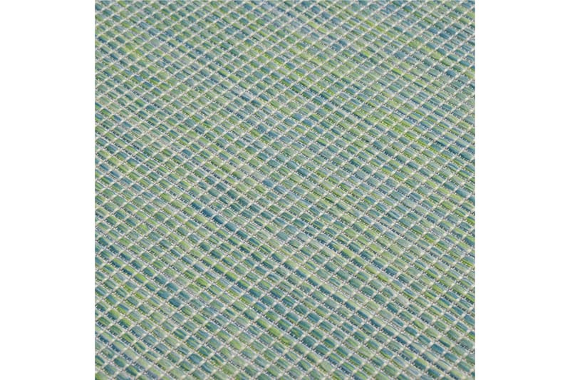 Utomhusmatta plattvävd 140x200 cm turkos - Turkos - Textil & mattor - Mattor - Utomhusmattor