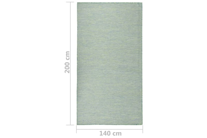 Utomhusmatta plattvävd 140x200 cm turkos - Turkos - Textil & mattor - Mattor - Utomhusmattor
