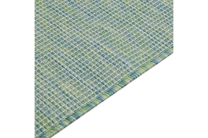 Utomhusmatta plattvävd 140x200 cm turkos - Turkos - Textil & mattor - Mattor - Utomhusmattor