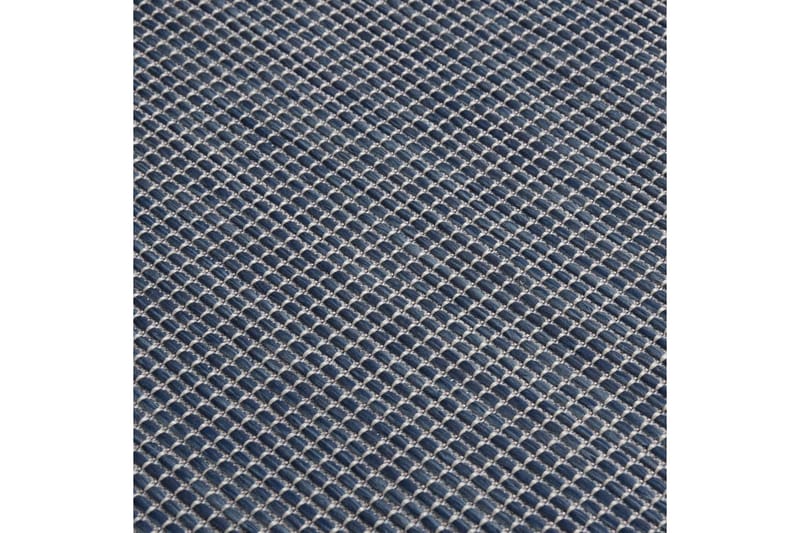 Utomhusmatta plattvävd 160x230 cm blå - Blå - Utomhusmattor