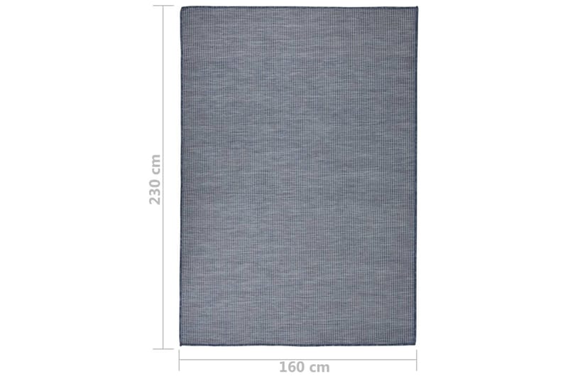 Utomhusmatta plattvävd 160x230 cm blå - Blå - Textil & mattor - Mattor - Utomhusmattor