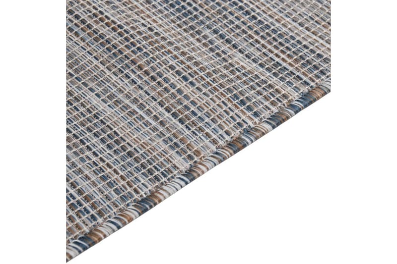 Utomhusmatta plattvävd 80x150 cm brun och svart - Svart - Textil & mattor - Mattor - Utomhusmattor