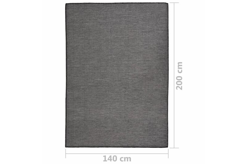 Utomhusmatta plattvävd 140x200 cm grå - Grå - Textil & mattor - Mattor - Utomhusmattor