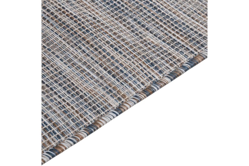 Utomhusmatta plattvävd 120x170 brun och svart - Svart - Textil & mattor - Mattor - Utomhusmattor