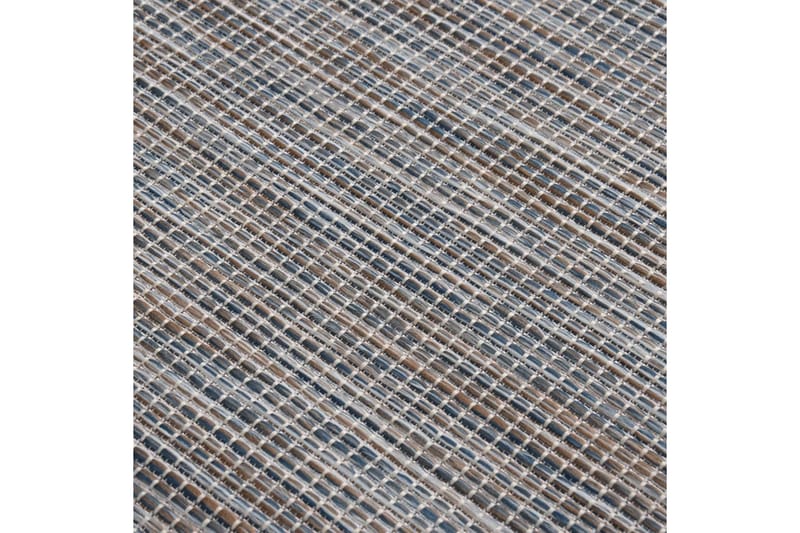 Utomhusmatta plattvävd 120x170 brun och svart - Svart - Textil & mattor - Mattor - Utomhusmattor
