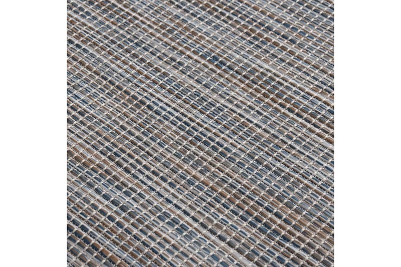 Utomhusmatta plattvävd 120x170 brun och svart - Svart - Utomhusmattor