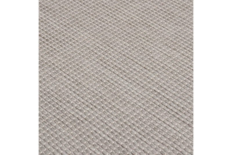 Utomhusmatta plattvävd 120x170 cm taupe - Taupe - Utomhusmattor