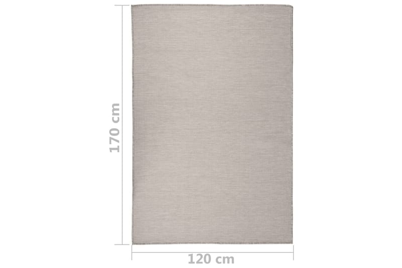 Utomhusmatta plattvävd 120x170 cm taupe - Taupe - Textil & mattor - Mattor - Utomhusmattor