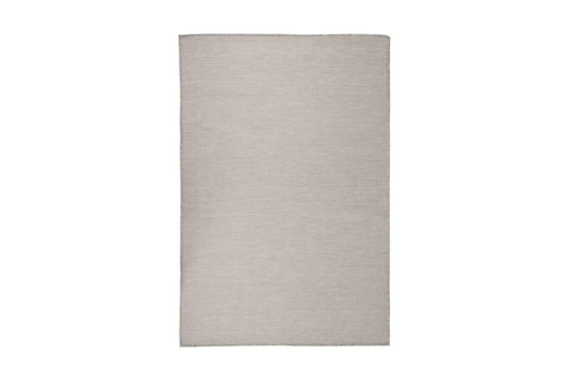 Utomhusmatta plattvävd 120x170 cm taupe - Taupe - Utomhusmattor