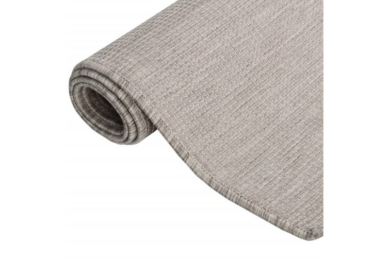 Utomhusmatta plattvävd 120x170 cm taupe - Taupe - Textil & mattor - Mattor - Utomhusmattor