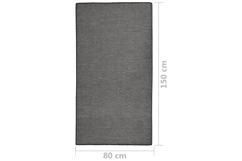 Utomhusmatta plattvävd 80x150 cm grå - Grå - Textil & mattor - Mattor - Utomhusmattor