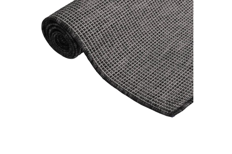 Utomhusmatta plattvävd 80x150 cm grå - Grå - Textil & mattor - Mattor - Utomhusmattor