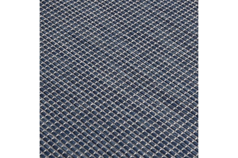 Utomhusmatta plattvävd 120x170 cm blå - Blå - Utomhusmattor