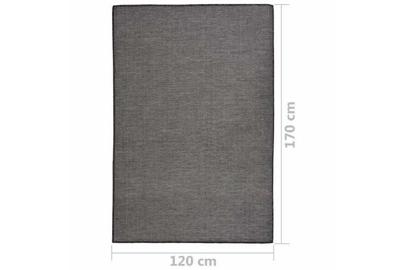 Utomhusmatta plattvävd 120x170 cm grå - Grå - Textil & mattor - Mattor - Utomhusmattor