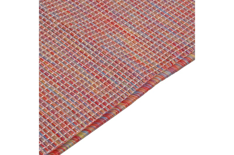 Utomhusmatta plattvävd 100x200 cm röd - Röd - Textil & mattor - Mattor - Utomhusmattor