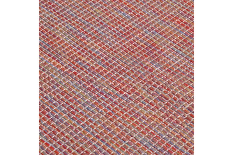 Utomhusmatta plattvävd 100x200 cm röd - Röd - Textil & mattor - Mattor - Utomhusmattor
