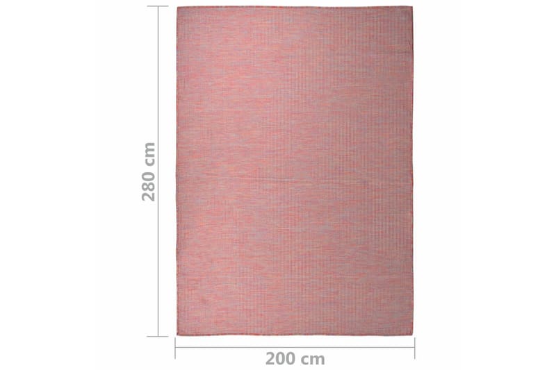 Utomhusmatta plattvävd 200x280 cm röd - Röd - Textil & mattor - Mattor - Utomhusmattor
