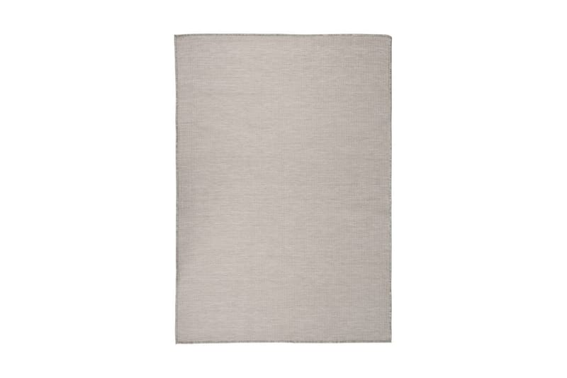 Utomhusmatta plattvävd 140x200 cm taupe - Taupe - Textil & mattor - Mattor - Utomhusmattor