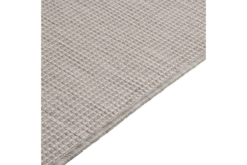 Utomhusmatta plattvävd 140x200 cm taupe - Taupe - Textil & mattor - Mattor - Utomhusmattor