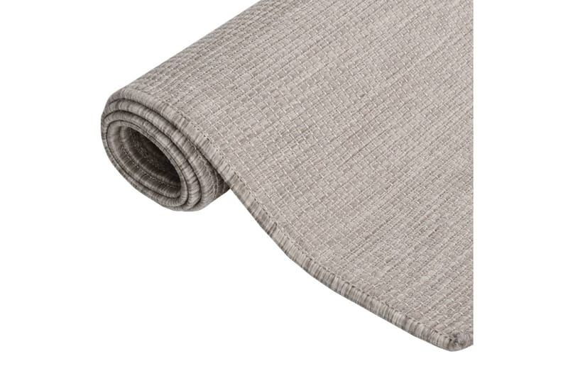 Utomhusmatta plattvävd 140x200 cm taupe - Taupe - Textil & mattor - Mattor - Utomhusmattor