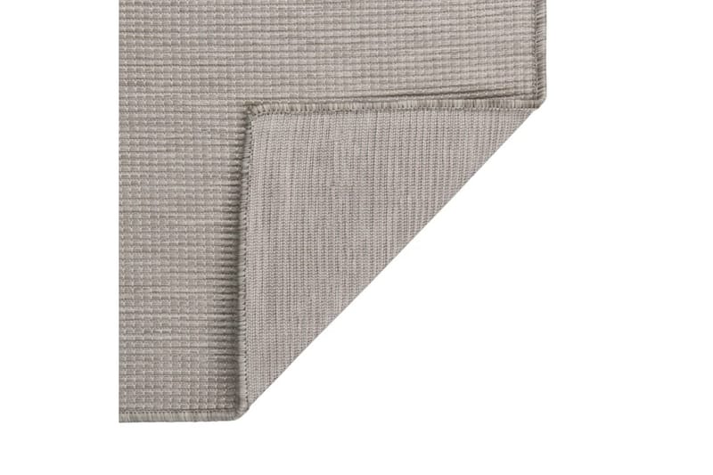 Utomhusmatta plattvävd 140x200 cm taupe - Taupe - Textil & mattor - Mattor - Utomhusmattor