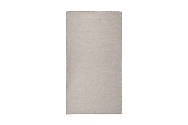 Utomhusmatta plattvävd 80x150 cm taupe - Taupe - Utomhusmattor