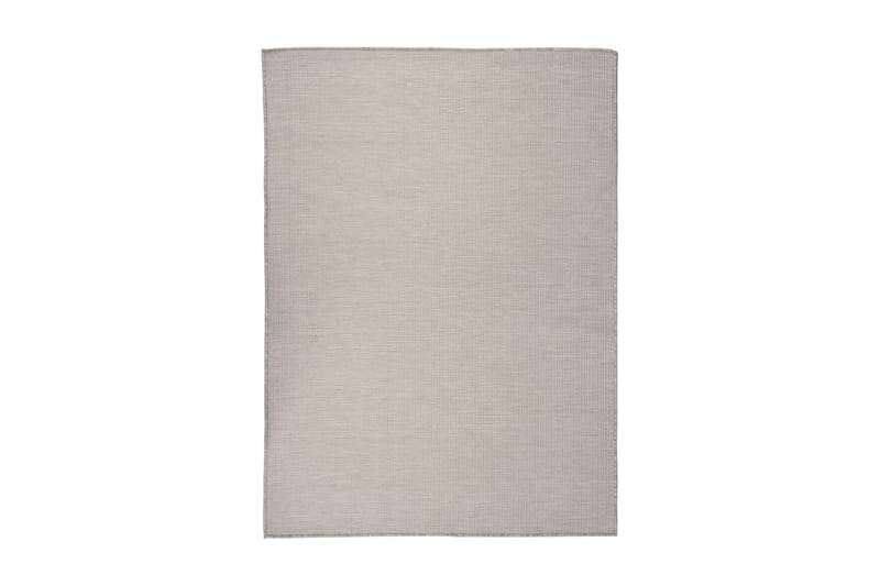 Utomhusmatta plattvävd 200x280 cm taupe - Taupe - Utomhusmattor