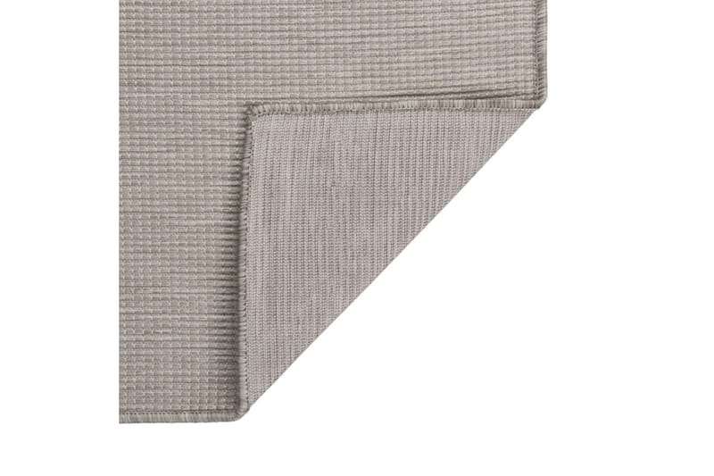 Utomhusmatta plattvävd 160x230 cm taupe - Taupe - Utomhusmattor