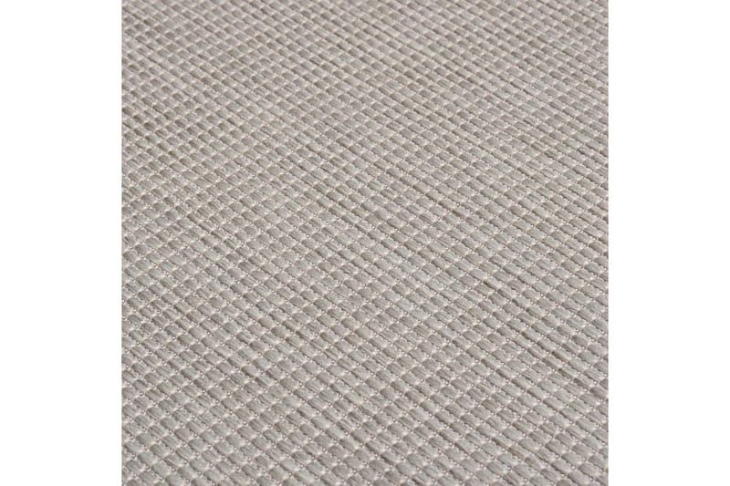 Utomhusmatta plattvävd 160x230 cm taupe - Taupe - Utomhusmattor