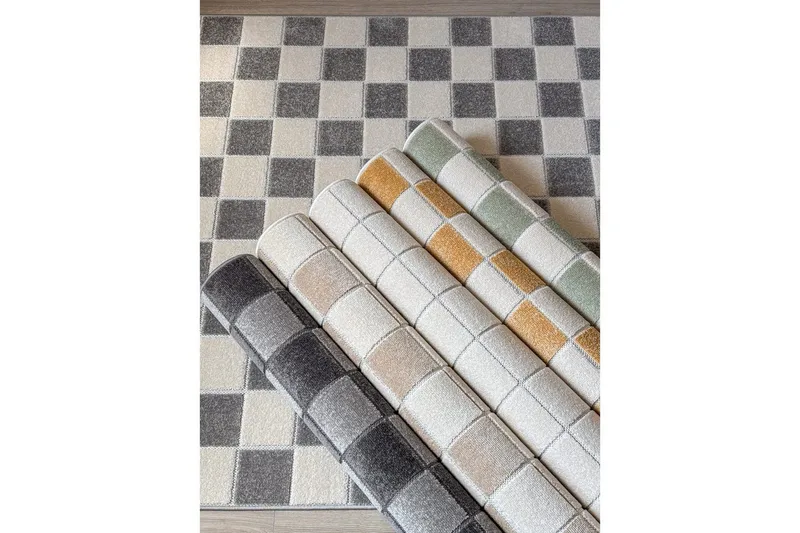 Wiltonmatta Hawaii Chess 200x200 cm, Creme - 200x200 cm, Creme - Textil & mattor - Mattor - Utomhusmattor