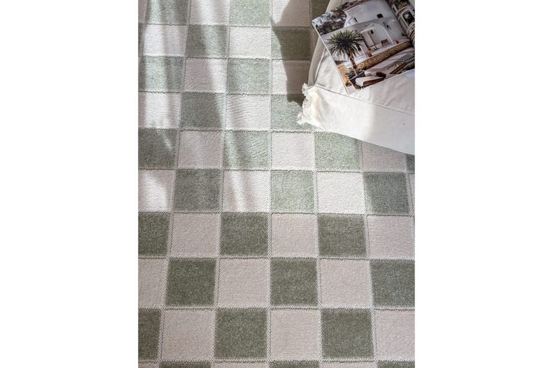 Wiltonmatta Hawaii Chess 200x200 cm, Grön - 200x200 cm, Grön - Textil & mattor - Mattor - Stora mattor