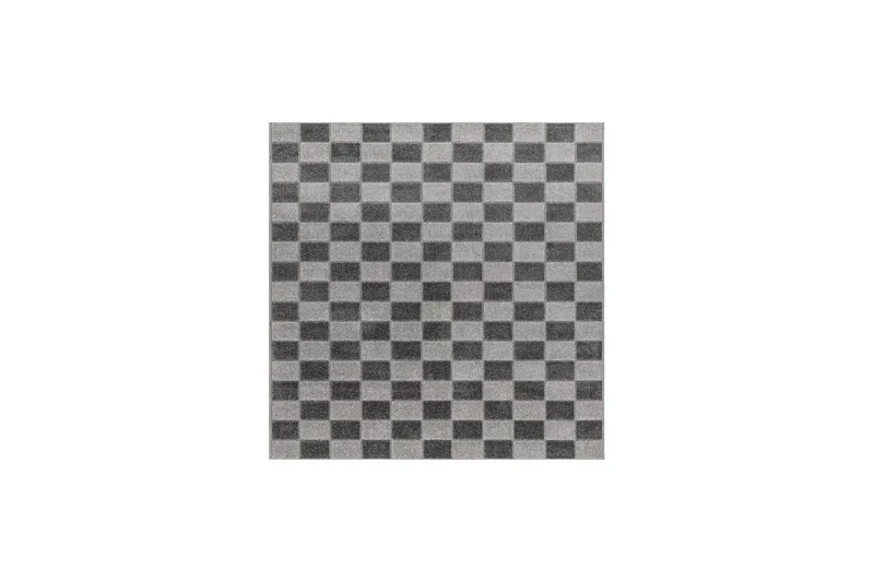 Wiltonmatta Hawaii Chess 240x240 cm, Grafit - 240x240 cm, Grafit - Textil & mattor - Mattor - Utomhusmattor