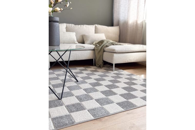 Wiltonmatta Hawaii Chess 280x280 cm, Grå - 280x280 cm, Grå - Textil & mattor - Mattor - Utomhusmattor