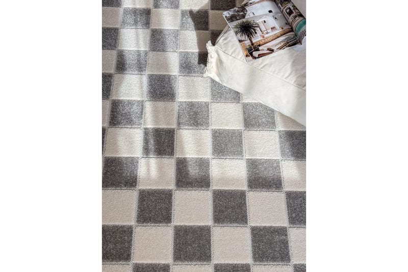 Wiltonmatta Hawaii Chess 280x280 cm, Grå - 280x280 cm, Grå - Textil & mattor - Mattor - Utomhusmattor