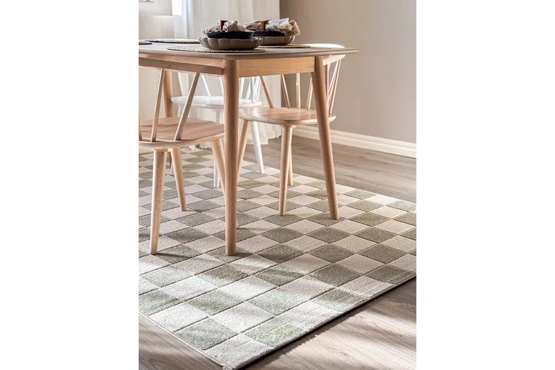 Wiltonmatta Hawaii Chess 280x280 cm, Grön - 280x280 cm, Grön - Textil & mattor - Mattor - Stora mattor