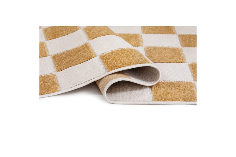 Wiltonmatta Hawaii Chess 280x280 cm, Gul - 280x280 cm, Gul - Textil & mattor - Mattor - Utomhusmattor