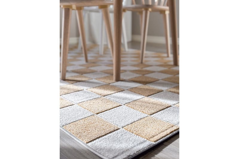 Wiltonmatta Hawaii Chess 280x280 cm, Gul - 280x280 cm, Gul - Textil & mattor - Mattor - Utomhusmattor