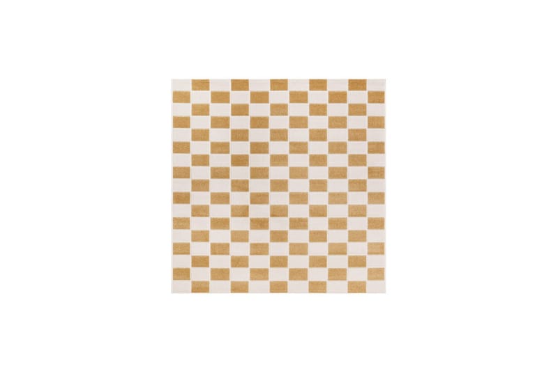 Wiltonmatta Hawaii Chess 280x280 cm, Gul - 280x280 cm, Gul - Textil & mattor - Mattor - Utomhusmattor