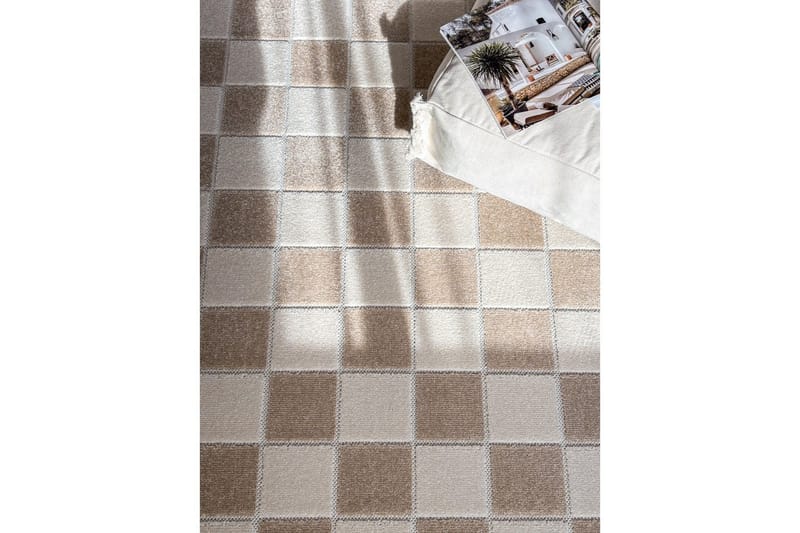 Wiltonmatta Hawaii Chess 280x280 cm, Linne - 280x280 cm, Linne - Textil & mattor - Mattor - Utomhusmattor