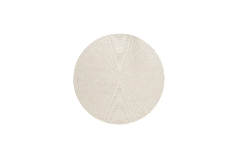 Wiltonmatta Hawaii Circle 200x200 cm, Creme, 200x200 cm, Creme