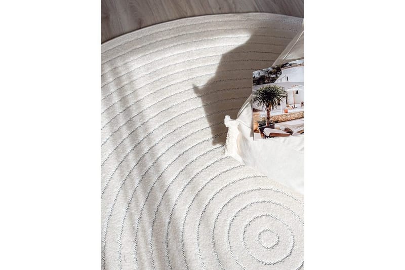 Wiltonmatta Hawaii Circle 200x200 cm, Creme - 200x200 cm, Creme - Textil & mattor - Mattor - Utomhusmattor