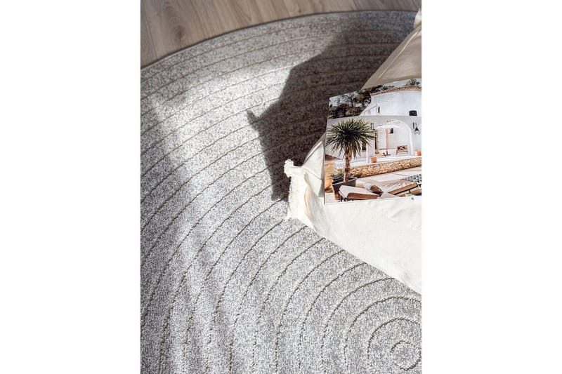 Wiltonmatta Hawaii Circle 200x200 cm, Grå - 200x200 cm, Grå - Textil & mattor - Mattor - Utomhusmattor