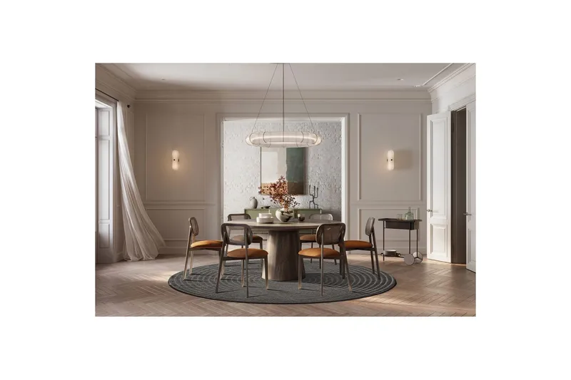 Wiltonmatta Hawaii Circle 200x200 cm, Grafit - 200x200 cm, Grafit - Textil & mattor - Mattor - Utomhusmattor